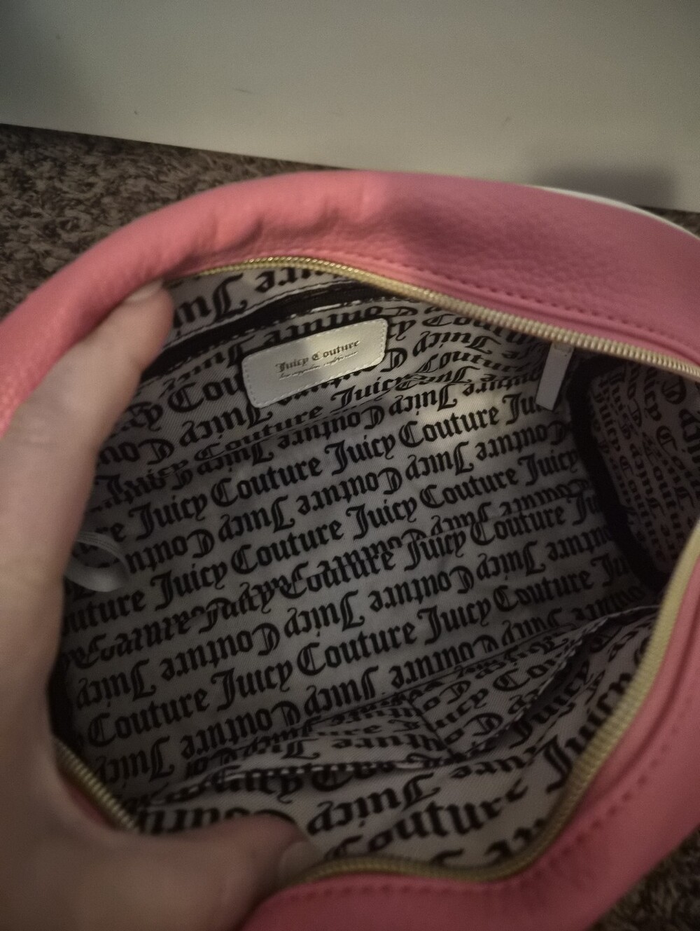 Like New Juicy Couture Pink Bowler Bag - Picture 7 of 7